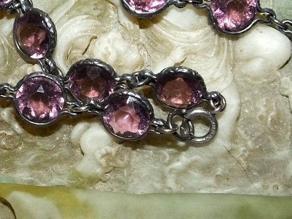 Antique Vintage Art Deco Amethyst Purple Crystal … - image 4