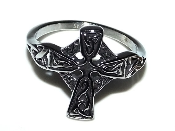 CLEARANCE Vintage 90s Style Goth Grunge Celtic Cr… - image 2