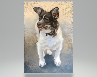 Your darling in pastel according to photo / animal portrait, individual commissioned painting, pastel painting