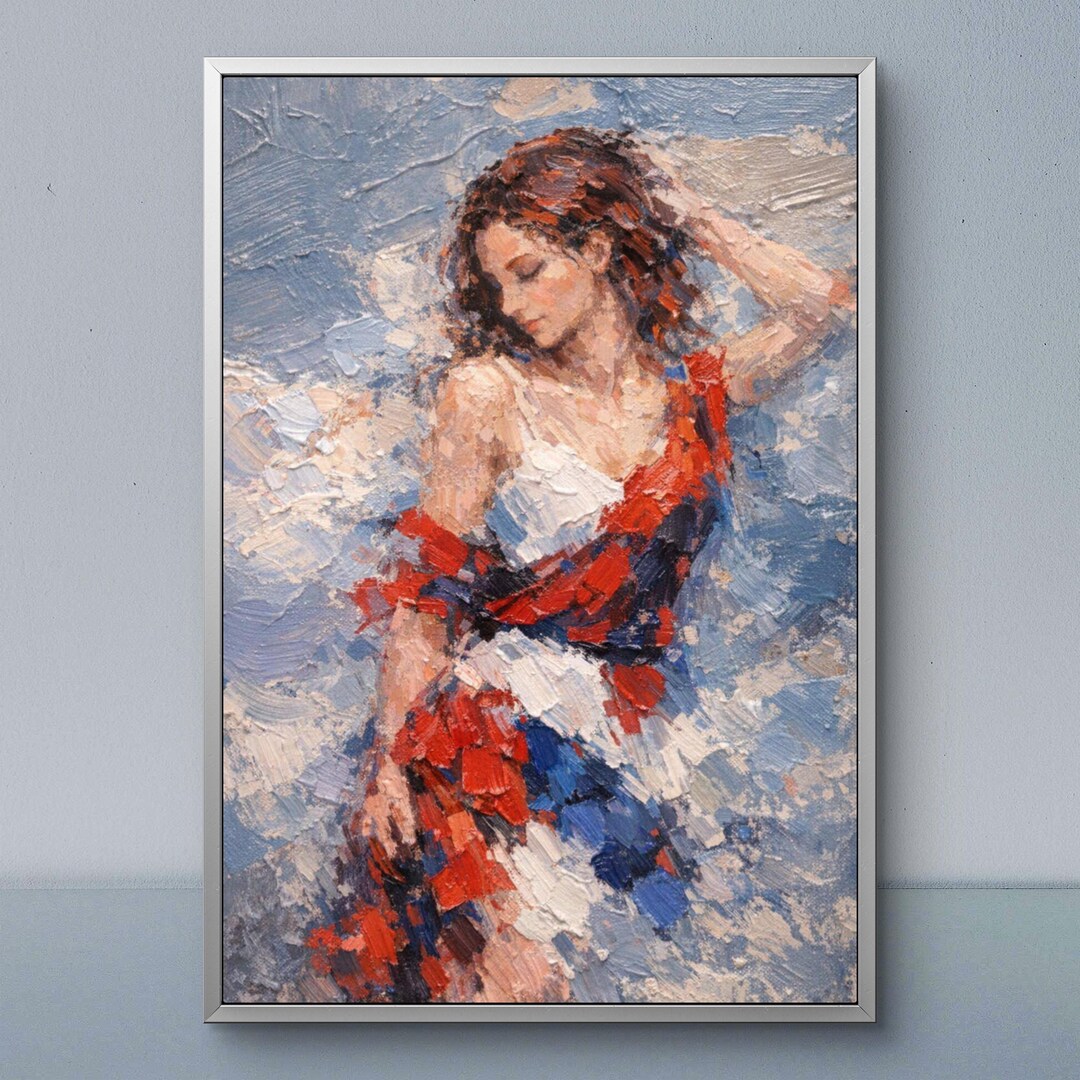 Custom Oil Painting of a Woman – Modern Figurative Art, Original Hand ...