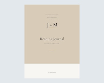 Diario di lettura in PDF / Strumento di tracciamento e registro di lettura con collegamenti ipertestuali / Compatibile con Goodnotes e Supernote