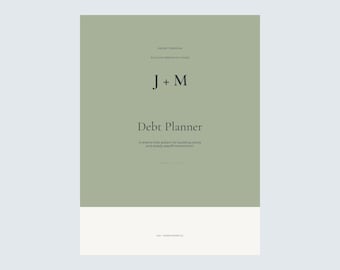 Pianificatore di debiti in PDF / Strumento di monitoraggio dei pagamenti e del rimborso del debito con collegamenti ipertestuali / Compatibile con Goodnotes e Supernote