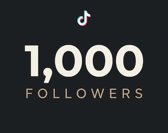 1.000 follower su TikTok, servizio di crescita sui social media (download digitale)