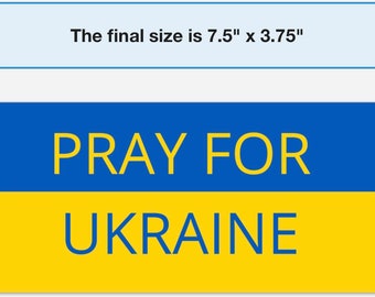 Bumper sticker - Pray for Ukraine