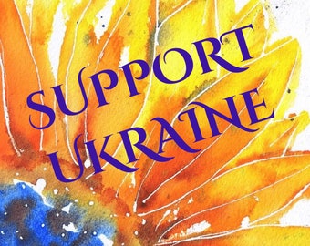Support Ukraine sticker (stand with Ukraine)