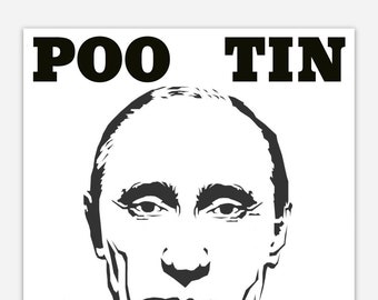 Poo tin Putin sticker