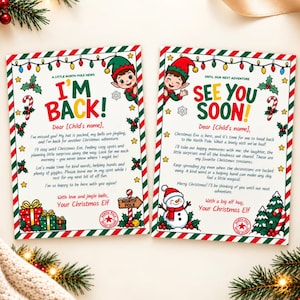 26 Editable Christmas Elf Letter Bundle: Arrival, Goodbye, Notes, and Certificates