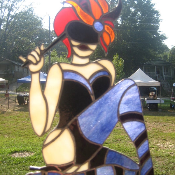 Stained Glass Masquerade Girl ' ELIZA '