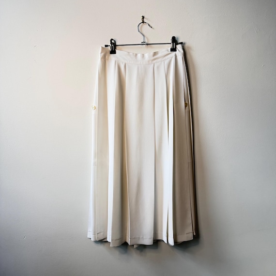 Vintage Mellow Di by Zapa Paris Pleated Midi Skirt 80s 90s Size XS/Small 2/4