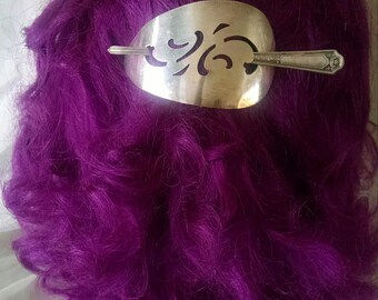 Vintage Silverware Pierced Serving Spoon Elegant Hair Ornament