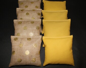 Burlap Cornhole Bags Etsy