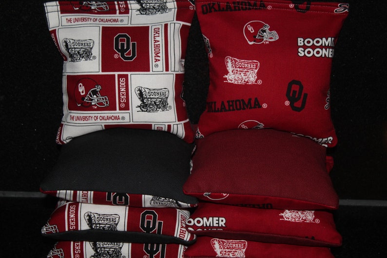 University of Oklahoma Sooners Cornhole Bean Bags 8 Aca Etsy