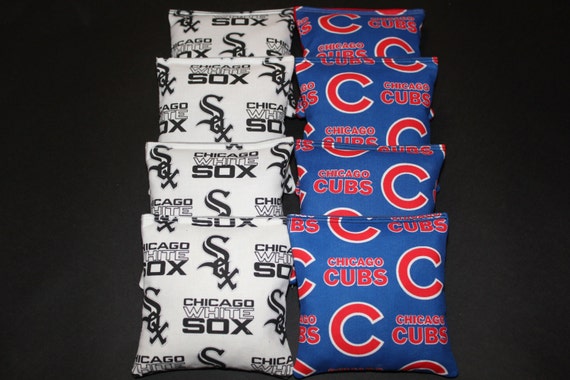 Chicago White Sox CORNHOLE BEAN BAGS 8 ACA Regulation Corn Hole Game Toss Bags