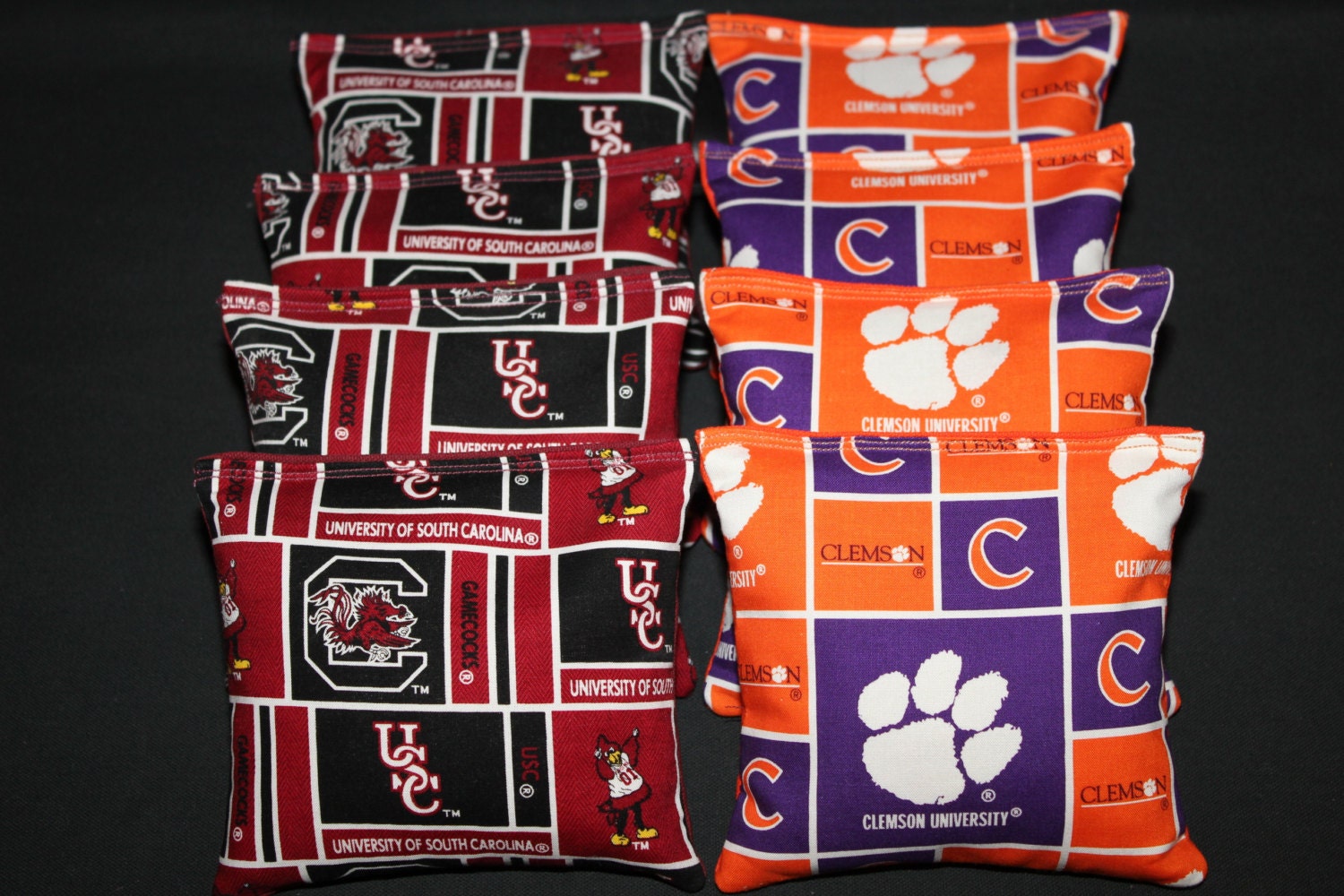 Cornhole Bags USC South Carolina Gamecocks Vs. CLEMSON Etsy