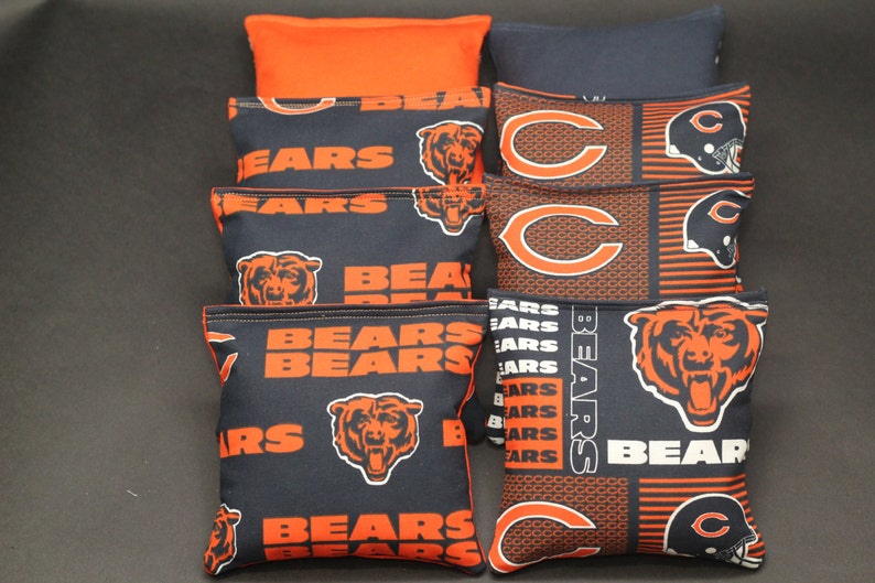 CHICAGO BEARS Cornhole Bags ACA Regulation Corn Hole Bean Bags Tailgate Tournament Game