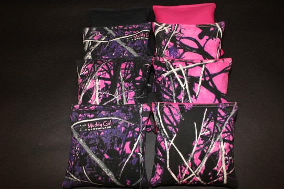Camo and Pink Camo All Weather Cornhole Bags Camo and Pink Camo All Weather Cornhole Bags