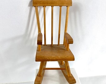 Shackman Rocking Chair, Doll House, Vintage Miniature