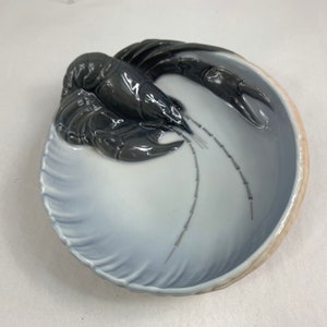 Royal Copenhagen 1923 Lobster Bowl, Vintage Porcelain, Rare Beauty