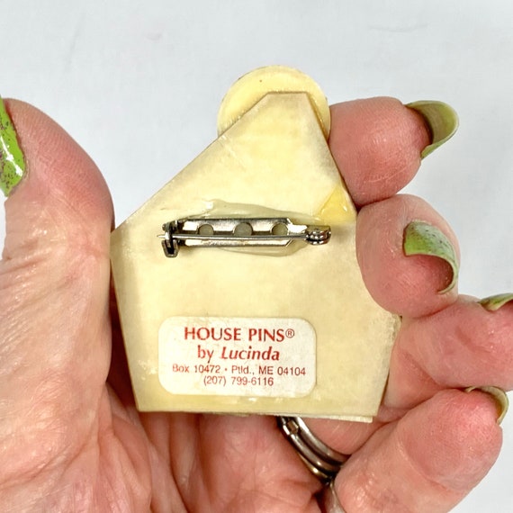 Lucinda Yates Glitter House Pin, Cute Kitschy Travel … Gem