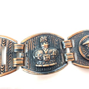 Regal Copper Medallion Cosplay Bracelet