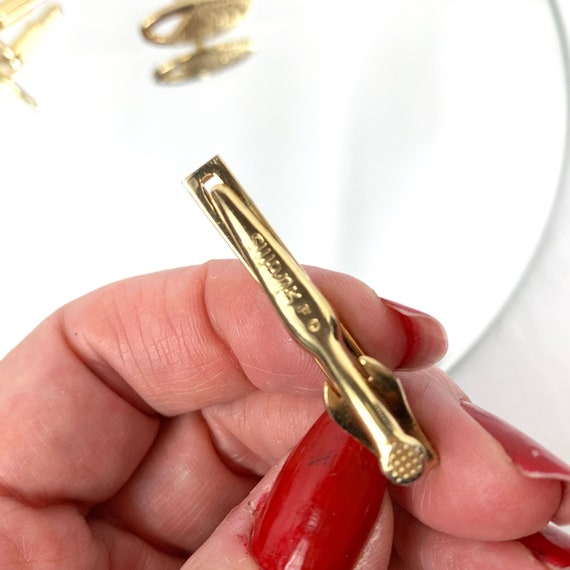 Swank Gold Tone Cufflinks In Box Cuff Links Men's… - image 7