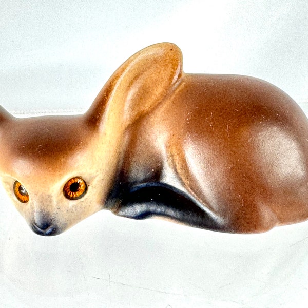 Roselane Calif USA, Sparkler Fawn Deer Laying Down Figurine, 1960's