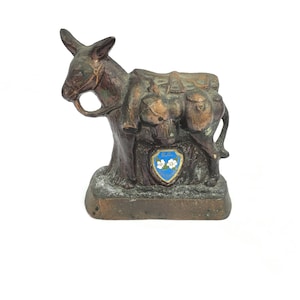 Souvenir Pack Mule British Columbia Vintage Copper Rare Beauty