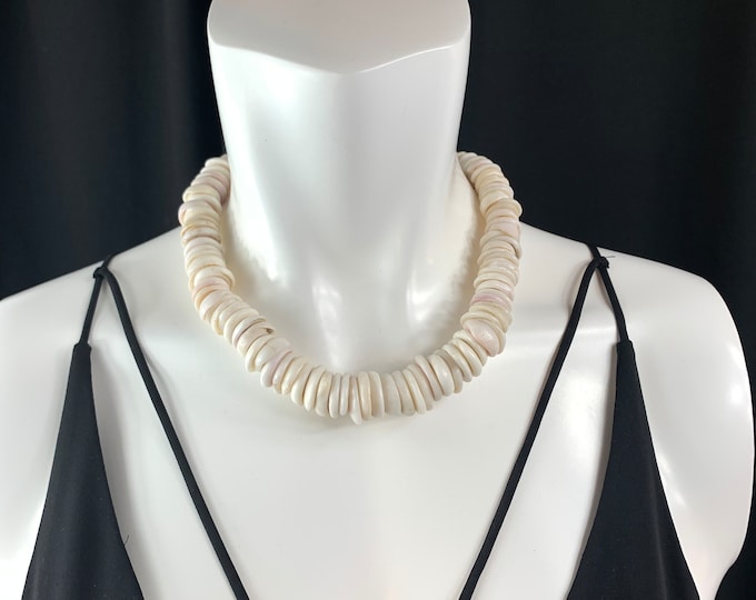 Huge Puka Shell Bead Necklace, Vintage Hawaiiana, Hawaiian Jewelry - Etsy