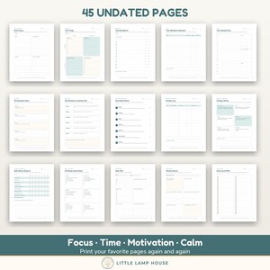 ADHS-Arbeitsbuch für Erwachsene (druckbar), Arbeitsblätter zu exekutiven Funktionen, Emotionsregulation, Brain Dump, ADHS-Toolkit, undatiertes PDF Bild 2