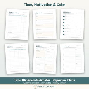 ADHS-Arbeitsbuch für Erwachsene (druckbar), Arbeitsblätter zu exekutiven Funktionen, Emotionsregulation, Brain Dump, ADHS-Toolkit, undatiertes PDF Bild 4