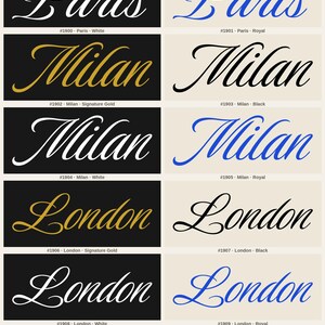 EURO CITIES — Luxurious Script Collection · 44 City Name Logo Designs · 11 Cities × 4 Colorways · Bundle #LUX-44 image 2
