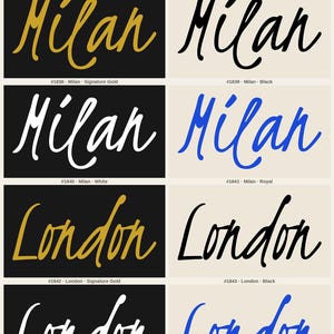 EURO CITIES — Kristi Script Collection · 44 City Name Logo Designs · 11 Cities × 4 Colorways · Bundle #KRISTI-44 image 2