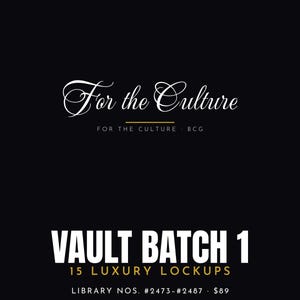 Vault Batch 1 — 15 Luxury Logo Lockups · Premade Logo Designs · Serif Script Didone Lettering · Pack #VAULT-15