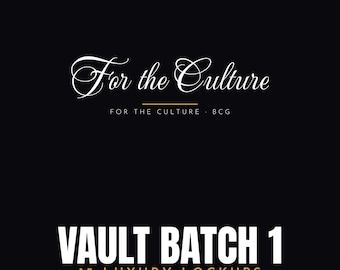 Vault Batch 1 — 15 Luxury Logo Lockups · Premade Logo Designs · Serif Script Didone Lettering · Pack #VAULT-15
