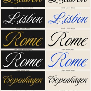 EURO CITIES — Luxurious Script Collection · 44 City Name Logo Designs · 11 Cities × 4 Colorways · Bundle #LUX-44 image 4
