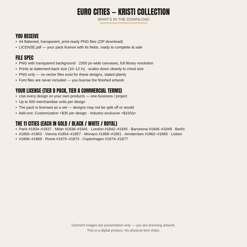 EURO CITIES — Kristi Script Collection · 44 City Name Logo Designs · 11 Cities × 4 Colorways · Bundle #KRISTI-44 image 6