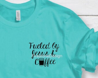 Impulsado por Jesús y café Archivos SVG y PNG