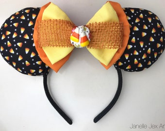 Candy Corn Halloween Custom Mouse Ears