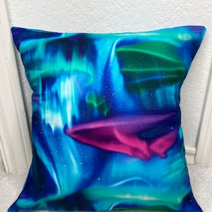 Northern Lights 15x15 Throw Pillowcase pillow not included Bild 1