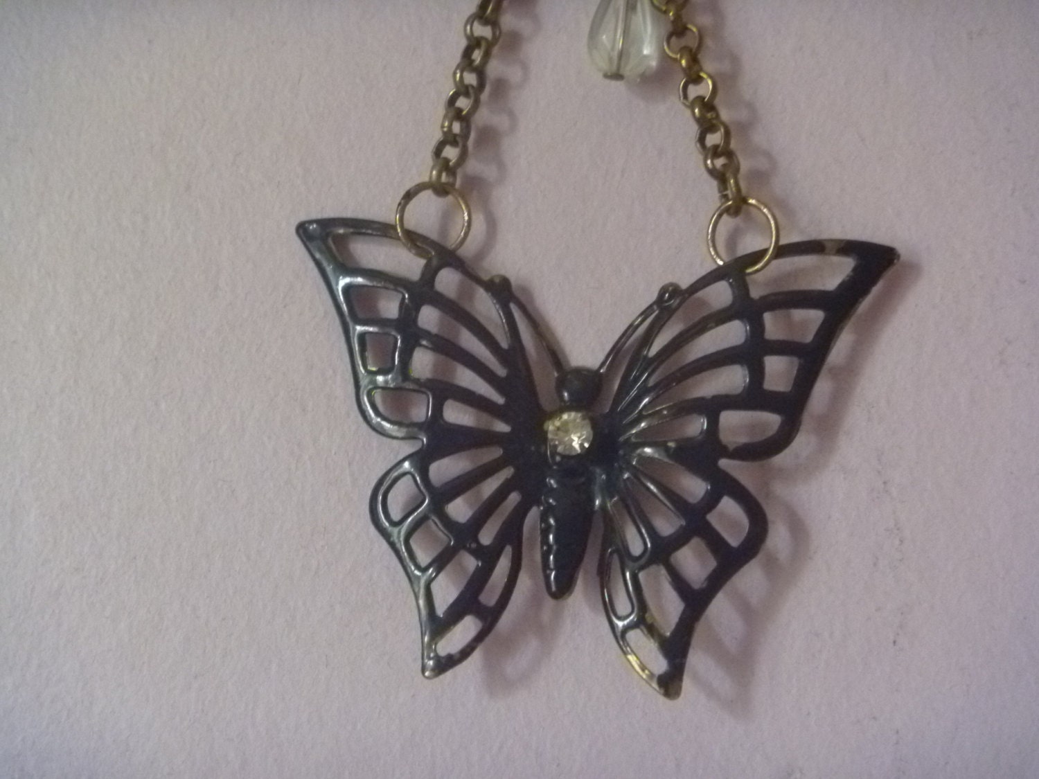 Hanging butterfly ornament black metal butterfly wall hanging Etsy.de