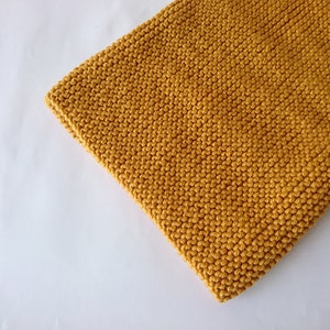 Hand Knitted Cowl in Mustard Yellow, Oversized Chunky Knit Cowl ...