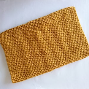 Hand Knitted Cowl in Mustard Yellow, Oversized Chunky Knit Cowl ...