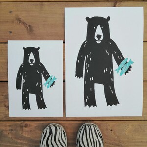 A3 Brown Bear archival-quality digital print