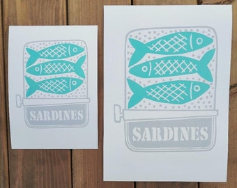 A3 Sardine tin archival quality digital print