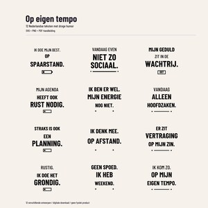 Dutch SVG bundle with dry humor - At your own pace - 12 designs with PNG and manual