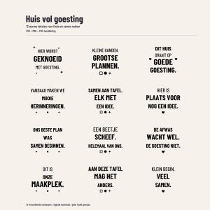 Dutch SVG bundle for home - Huis vol goesting - 12 designs with PNG and manual image 1