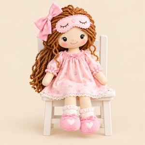 14 Inch Sweet Dreams Rag Doll Sewing Printable Patterns with Step-by-Step Tutorial (PDF )
