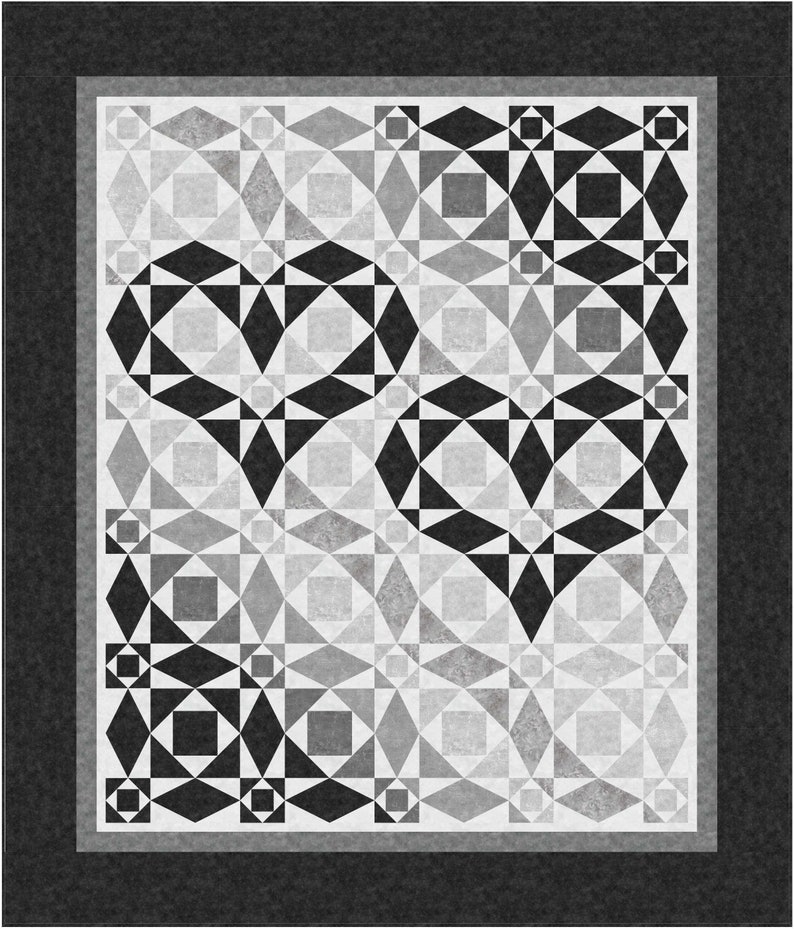Our Hearts Will Go on Quilt Pattern. Hard Copy Etsy