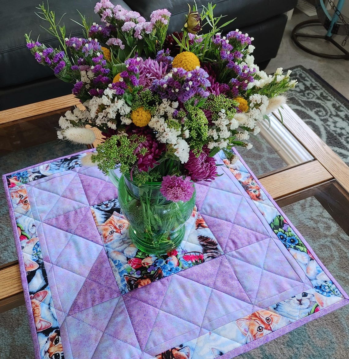 PDF Pattern, Directions, 4 Fat Quarter Table Runner by the Fabric ...