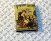 Vintage niño, libro para niños: las abuelas miniatura viejo viejo hadas cuentos Dollhouse